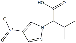 3-methyl-2-(4-nitro-1H-pyrazol-1-yl)butanoic acid Struktur