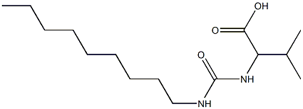 3-methyl-2-[(nonylcarbamoyl)amino]butanoic acid Struktur