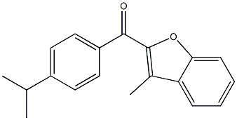 3-methyl-2-{[4-(propan-2-yl)phenyl]carbonyl}-1-benzofuran Struktur