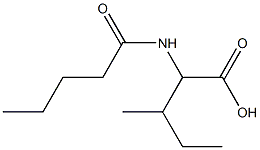 3-methyl-2-pentanamidopentanoic acid Struktur