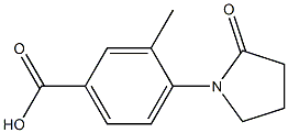 3-methyl-4-(2-oxopyrrolidin-1-yl)benzoic acid Struktur