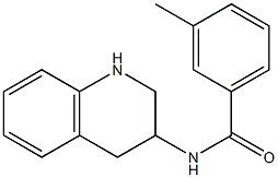 3-methyl-N-(1,2,3,4-tetrahydroquinolin-3-yl)benzamide Struktur