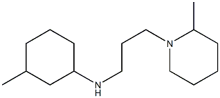 3-methyl-N-[3-(2-methylpiperidin-1-yl)propyl]cyclohexan-1-amine Struktur