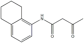 3-oxo-N-(5,6,7,8-tetrahydronaphthalen-1-yl)butanamide Struktur