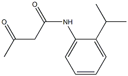 3-oxo-N-[2-(propan-2-yl)phenyl]butanamide Struktur