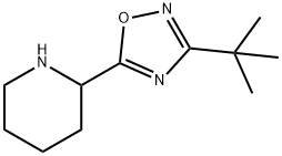 3-tert-butyl-5-(piperidin-2-yl)-1,2,4-oxadiazole Struktur