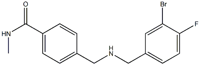 4-({[(3-bromo-4-fluorophenyl)methyl]amino}methyl)-N-methylbenzamide Struktur