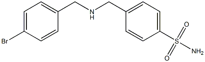 4-({[(4-bromophenyl)methyl]amino}methyl)benzene-1-sulfonamide Struktur