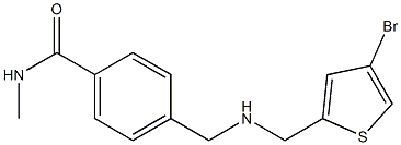 4-({[(4-bromothiophen-2-yl)methyl]amino}methyl)-N-methylbenzamide Struktur