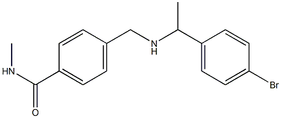 4-({[1-(4-bromophenyl)ethyl]amino}methyl)-N-methylbenzamide Struktur