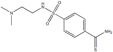 4-({[2-(dimethylamino)ethyl]amino}sulfonyl)benzenecarbothioamide Struktur