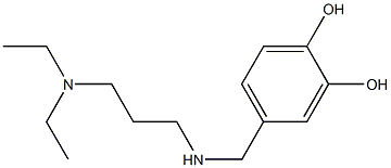 4-({[3-(diethylamino)propyl]amino}methyl)benzene-1,2-diol Struktur