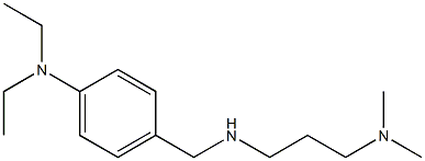 4-({[3-(dimethylamino)propyl]amino}methyl)-N,N-diethylaniline Struktur