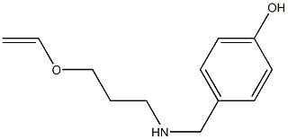 4-({[3-(ethenyloxy)propyl]amino}methyl)phenol Struktur