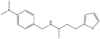 4-({[4-(furan-2-yl)butan-2-yl]amino}methyl)-N,N-dimethylaniline Struktur