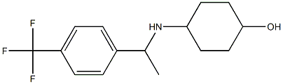 4-({1-[4-(trifluoromethyl)phenyl]ethyl}amino)cyclohexan-1-ol Struktur