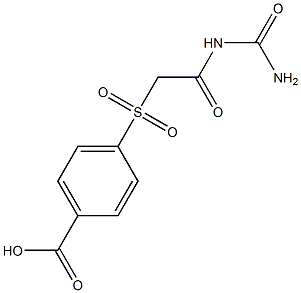 4-({2-[(aminocarbonyl)amino]-2-oxoethyl}sulfonyl)benzoic acid Struktur