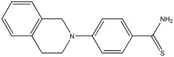 4-(1,2,3,4-tetrahydroisoquinolin-2-yl)benzene-1-carbothioamide Struktur