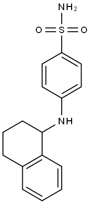 4-(1,2,3,4-tetrahydronaphthalen-1-ylamino)benzene-1-sulfonamide Struktur