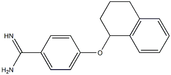 4-(1,2,3,4-tetrahydronaphthalen-1-yloxy)benzene-1-carboximidamide Struktur