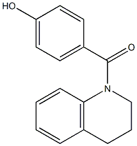 4-(1,2,3,4-tetrahydroquinolin-1-ylcarbonyl)phenol Struktur