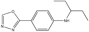 4-(1,3,4-oxadiazol-2-yl)-N-(pentan-3-yl)aniline Struktur