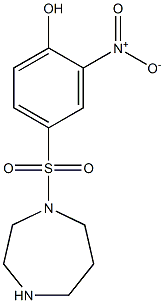 4-(1,4-diazepane-1-sulfonyl)-2-nitrophenol Struktur