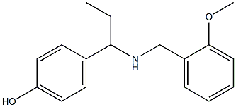 4-(1-{[(2-methoxyphenyl)methyl]amino}propyl)phenol Struktur