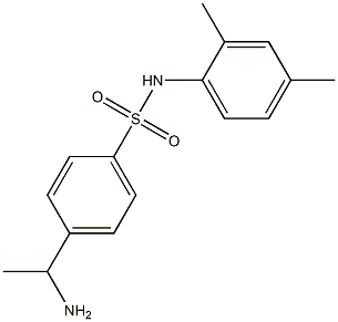 4-(1-aminoethyl)-N-(2,4-dimethylphenyl)benzene-1-sulfonamide Struktur