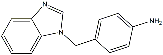 4-(1H-benzimidazol-1-ylmethyl)aniline Struktur