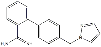 4'-(1H-pyrazol-1-ylmethyl)-1,1'-biphenyl-2-carboximidamide Struktur