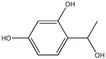 4-(1-hydroxyethyl)benzene-1,3-diol Struktur