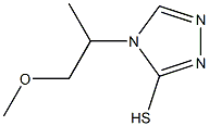 4-(1-methoxypropan-2-yl)-4H-1,2,4-triazole-3-thiol Struktur