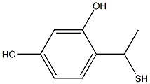 4-(1-sulfanylethyl)benzene-1,3-diol Struktur