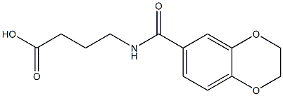 4-(2,3-dihydro-1,4-benzodioxin-6-ylformamido)butanoic acid Struktur