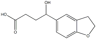 4-(2,3-dihydro-1-benzofuran-5-yl)-4-hydroxybutanoic acid Struktur