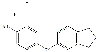 4-(2,3-dihydro-1H-inden-5-yloxy)-2-(trifluoromethyl)aniline Struktur