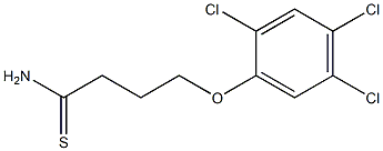 4-(2,4,5-trichlorophenoxy)butanethioamide Struktur