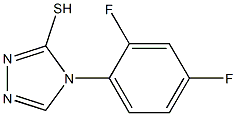 4-(2,4-difluorophenyl)-4H-1,2,4-triazole-3-thiol Struktur