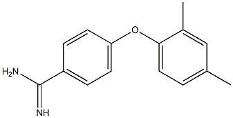 4-(2,4-dimethylphenoxy)benzene-1-carboximidamide Struktur