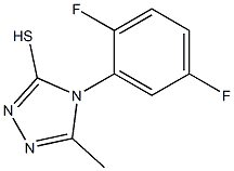 4-(2,5-difluorophenyl)-5-methyl-4H-1,2,4-triazole-3-thiol Struktur