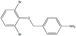 4-(2,6-dibromophenoxymethyl)aniline Struktur