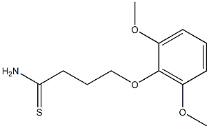 4-(2,6-dimethoxyphenoxy)butanethioamide Struktur