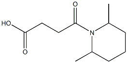 4-(2,6-dimethylpiperidin-1-yl)-4-oxobutanoic acid Struktur