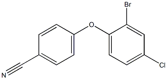 4-(2-bromo-4-chlorophenoxy)benzonitrile Struktur