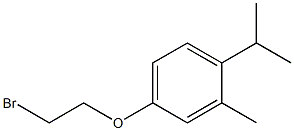 4-(2-bromoethoxy)-2-methyl-1-(propan-2-yl)benzene Struktur