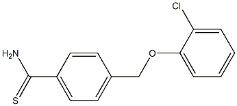 4-(2-chlorophenoxymethyl)benzene-1-carbothioamide Struktur