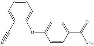 4-(2-cyanophenoxy)benzamide Struktur