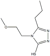 4-(2-methoxyethyl)-5-propyl-4H-1,2,4-triazole-3-thiol Struktur