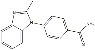 4-(2-methyl-1H-1,3-benzodiazol-1-yl)benzene-1-carbothioamide Struktur